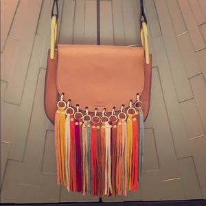 Chloe Multicolor Hudson Fringe Bag
